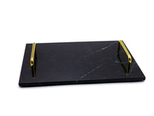 Cargar imagen en la galería, Charola de Servicio en Mármol Negro o Blanco