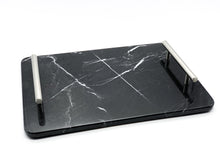Cargar imagen en la galería, Charola de Servicio en Mármol Negro o Blanco