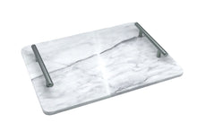 Cargar imagen en la galería, Charola de Servicio en Mármol Negro o Blanco