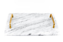 Cargar imagen en la galería, Charola de Servicio en Mármol Negro o Blanco