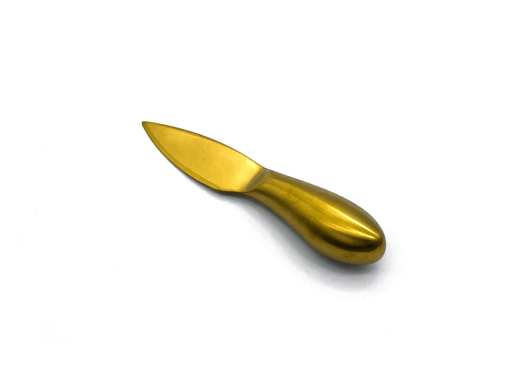 Cuchillo de acero inoxidable dorado